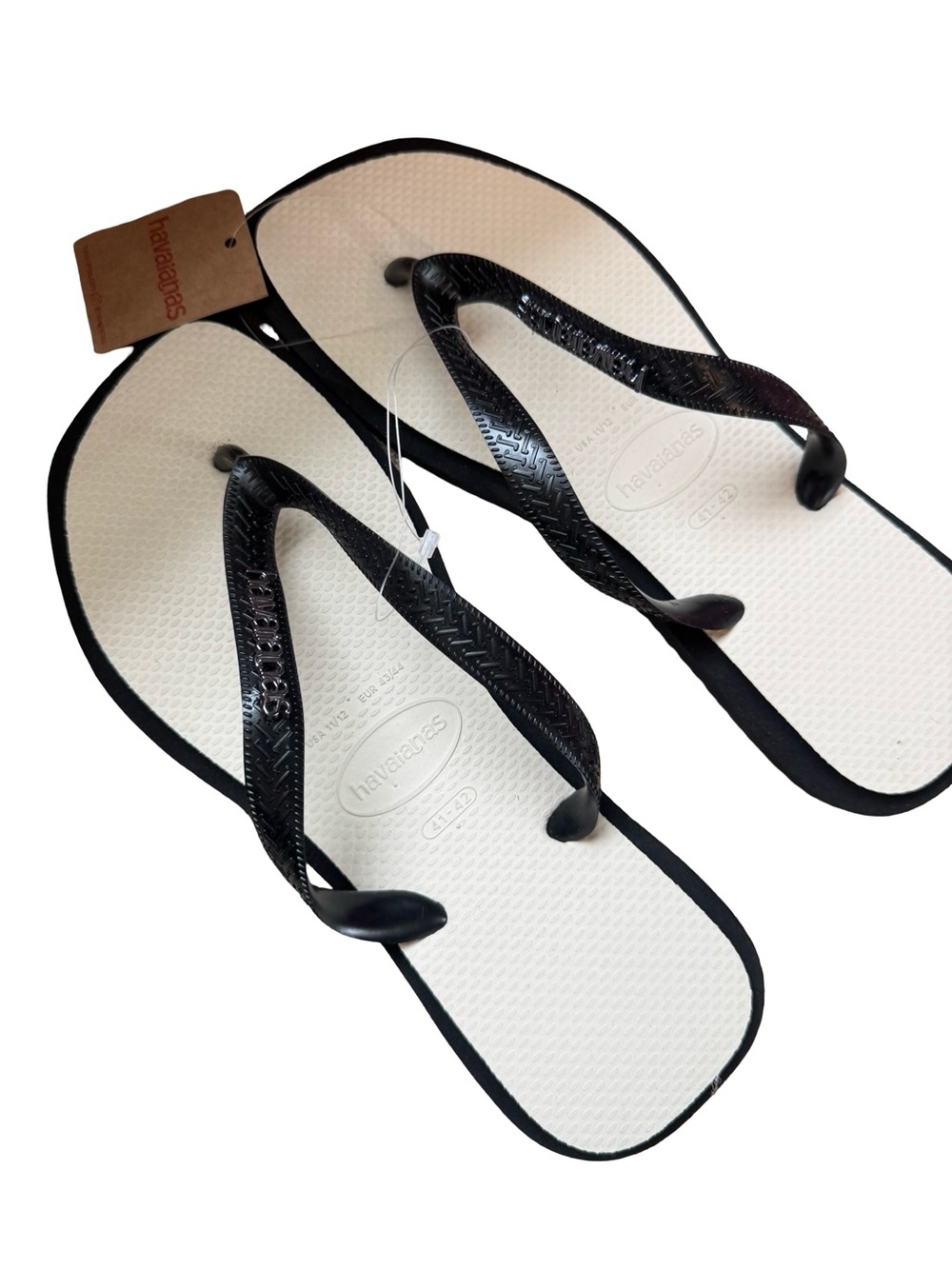 Havaianas Womens Square Fusion Thong Flip Flop Sandals Size 11/12 NWT - Picture 7 of 11